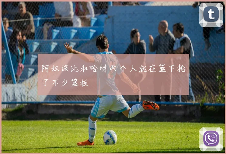 阿奴诺比和哈特两个人就在篮下抢了不少篮板